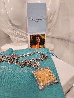 Tagliamonte Sterling 14K Pendant Enhancer with chain